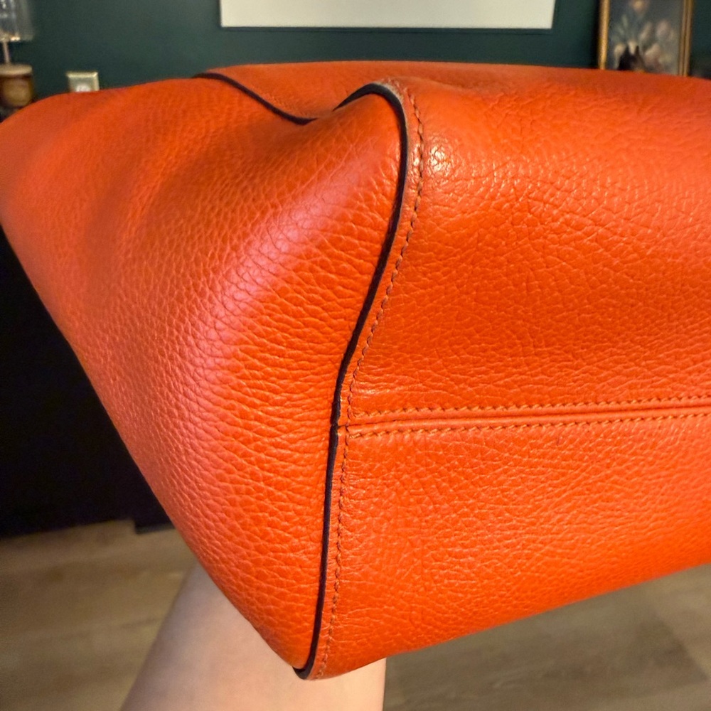 Gucci Orange Leather Tote with Pink Accent - Picture 13 of 16